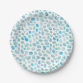 シーガラ絵画スビーチ紙プレート ペーパープレート (正面)