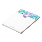 シーガラ色彩の鮮やかス手水色メモ帳 – Aqua ノートパッド (回転)