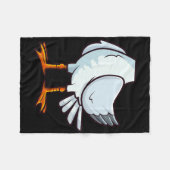 シーガルおもしろいハロウィーン衣装パーティーコスプレシーバー フリースブランケット (正面(横))