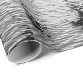 シーガルが動き、白黒のア素晴らしート画像 ラッピングペーパー (ロールコーナー)