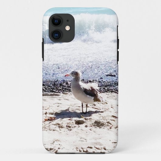 シーガルは海ビーチ写真 Case-Mate iPhoneケース (裏面)