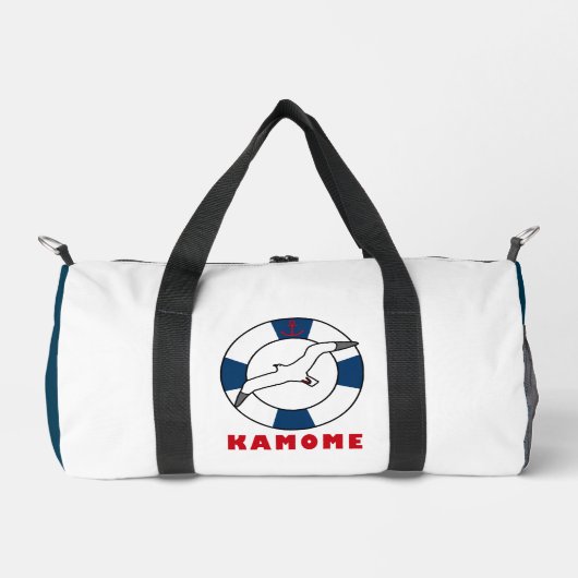 シーガルアンドスイムリングや輪ネイビーブルー ダッフルバッグ (正面)