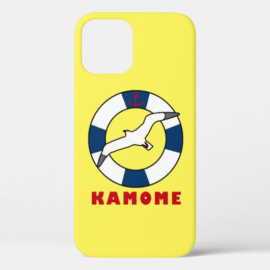 シーガルアンドスイムリングや輪ネイビーブルー Case-Mate iPhoneケース (裏面)