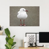 シーガルオンザサンディビーチ ポスター (ホームオフィス)