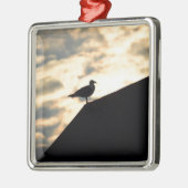 シーガルサンセット メタルオーナメント (左)