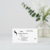 シーガルシルエット 名刺 (スタンド正面)