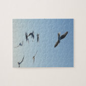 シーガルジ飛んでいるグソーパズル ジグソーパズル (横)