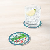 シーガルハイパテントフラワー ラウンドペーパーコースター (インサイチュ)