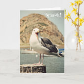 シーガルハッピーバースデーカード カード (黄色い花)