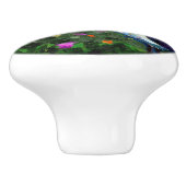 シーガルバンゴッホスタイルビーチスカイブルー航海の セラミックノブ (側面)