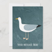 シーガルパーソナライズされたフラットカード (正面)