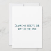 シーガルパーソナライズされたフラットカード (裏面)