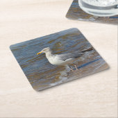 シーガルパーティーコースター スクエアペーパーコースター (アングル)