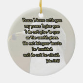 シーガルポートレートのバイブル詩による写真 セラミックオーナメント (裏面)