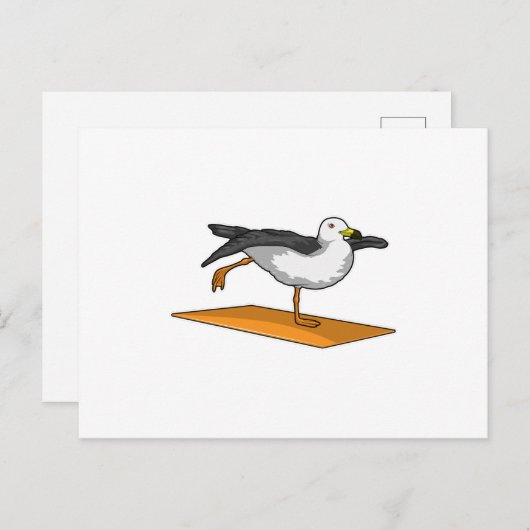 シーガルヨガメディテーションフィットネス ポストカード (正面/裏面)