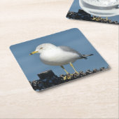 シーガルーパーティーコースター スクエアペーパーコースター (アングル)