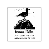 シーガル名前をカスタムする差出人住所ウッドアート ラバースタンプ (インプリント)