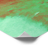 シーガル歩くインパークトルマリン絵を描 ポスター (角)