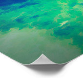 シーガル歩くオン草液化美術効果 ポスター (角)