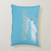 シーガル航海の付き夏用ロープ文字 アクセントクッション (裏面(縦))