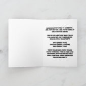 シーガル誕生日バッシュ – ケーキ，カオス&おもしろい! 招待状 (内部)