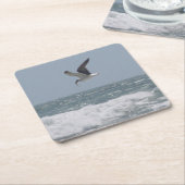 シーガル飲み物用コースター スクエアペーパーコースター (アングル)