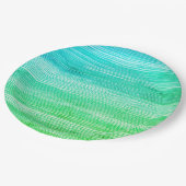 シーガース抽象芸術水彩絞り染めネオン ペーパープレート (アングル)