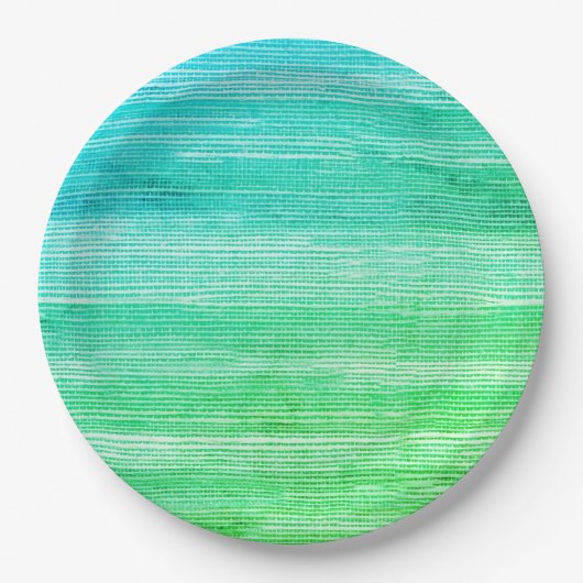 シーガース抽象芸術水彩絞り染めネオン ペーパープレート (正面)