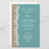 シーガーランドティール（緑がかった色）メニュー (正面/裏面)