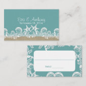 シーガーランドビーチ結婚式座席表 プレイスカード (正面/裏面)