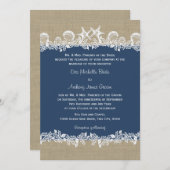 シーガーランド海軍ブルー結婚ズ 招待状 (正面/裏面)