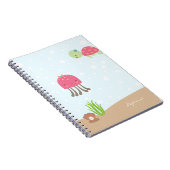 シーガールズノートの下でパーソナライズされたかわいい ノートブック (右側)