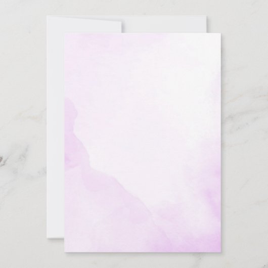 シーガールバースデーパーティーの下で 招待状 (裏面)