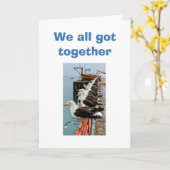 シーガ得ルを一緒にし、誕生日カード用に着陸 カード (黄色い花)