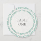シーガ日本のスタイル適用波の円卓番号 招待状 (正面)
