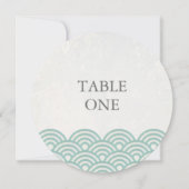 シーガ日本のスタイル適用波の円卓番号 招待状 (正面)
