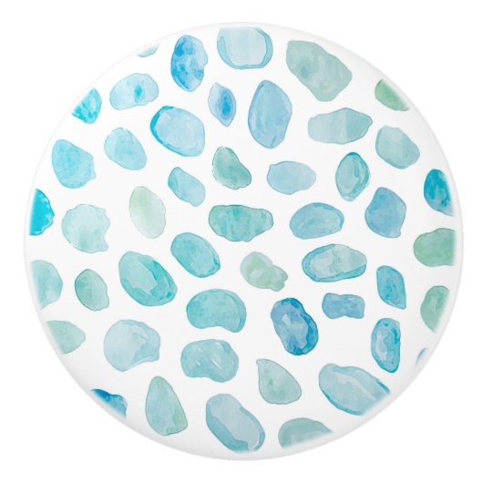 シーガ絵を描ラス模様 セラミックノブ (正面)