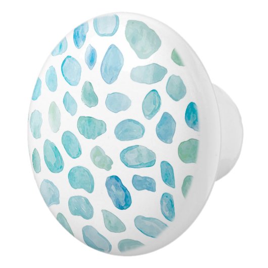 シーガ絵を描ラス模様 セラミックノブ (右)