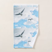 シーガ飛んでいるルス浴室タオルセット バスタオルセット (ハンドタオル)