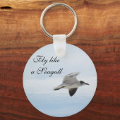 シーガ飛んでいるル キーホルダー (正面)