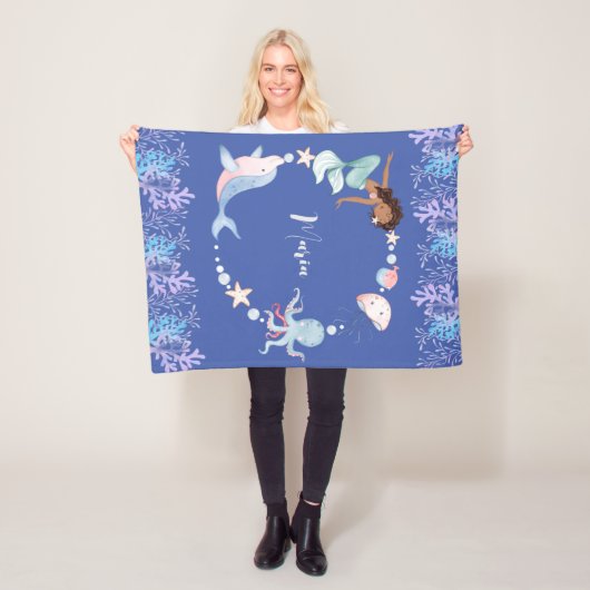 シーキッズ名前をカスタムするフリースブランケット フリースブランケット (インサイチュ)