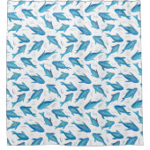 シーキッズ海サメの下 シャワーカーテン (正面)