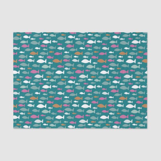 シーキッズ魚のパターンの下 薄葉紙 (正面)