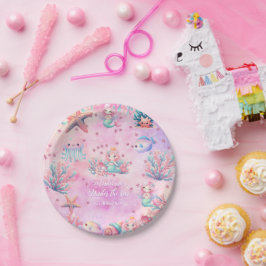 シーキッド誕生日の下 ペーパープレート