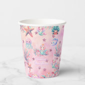 シーキッド誕生日の下 紙コップ (正面)