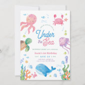 シーキッモダンズ1st誕生日パーティー 招待状 (正面)