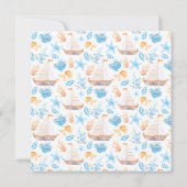 シーキッ航海のズ誕生日招待状 招待状 (裏面)