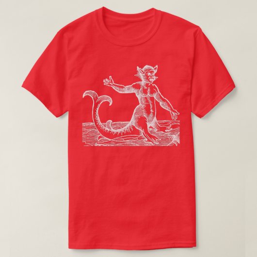 シーキャットハイブリッドモンスターホワイト2 Tシャツ (デザイン正面)