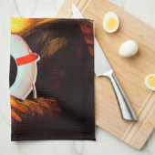 シーキャプテンモナリサ キッチンタオル (四つ折り)