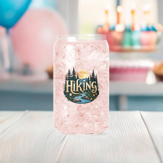 シークアドベンチャーバケーションキャンピングハイキングラブ自然 ガラス缶